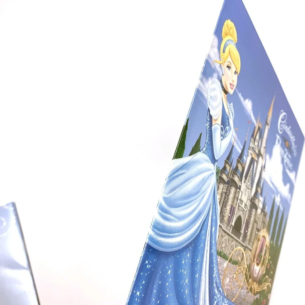 WDW Magic Kingdom Cinderellas Royal Table‎ Photo Folder Frame Night Castle Blue